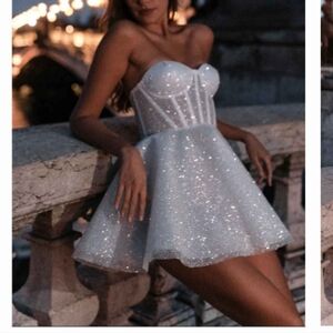 White Bridal Mini Dress